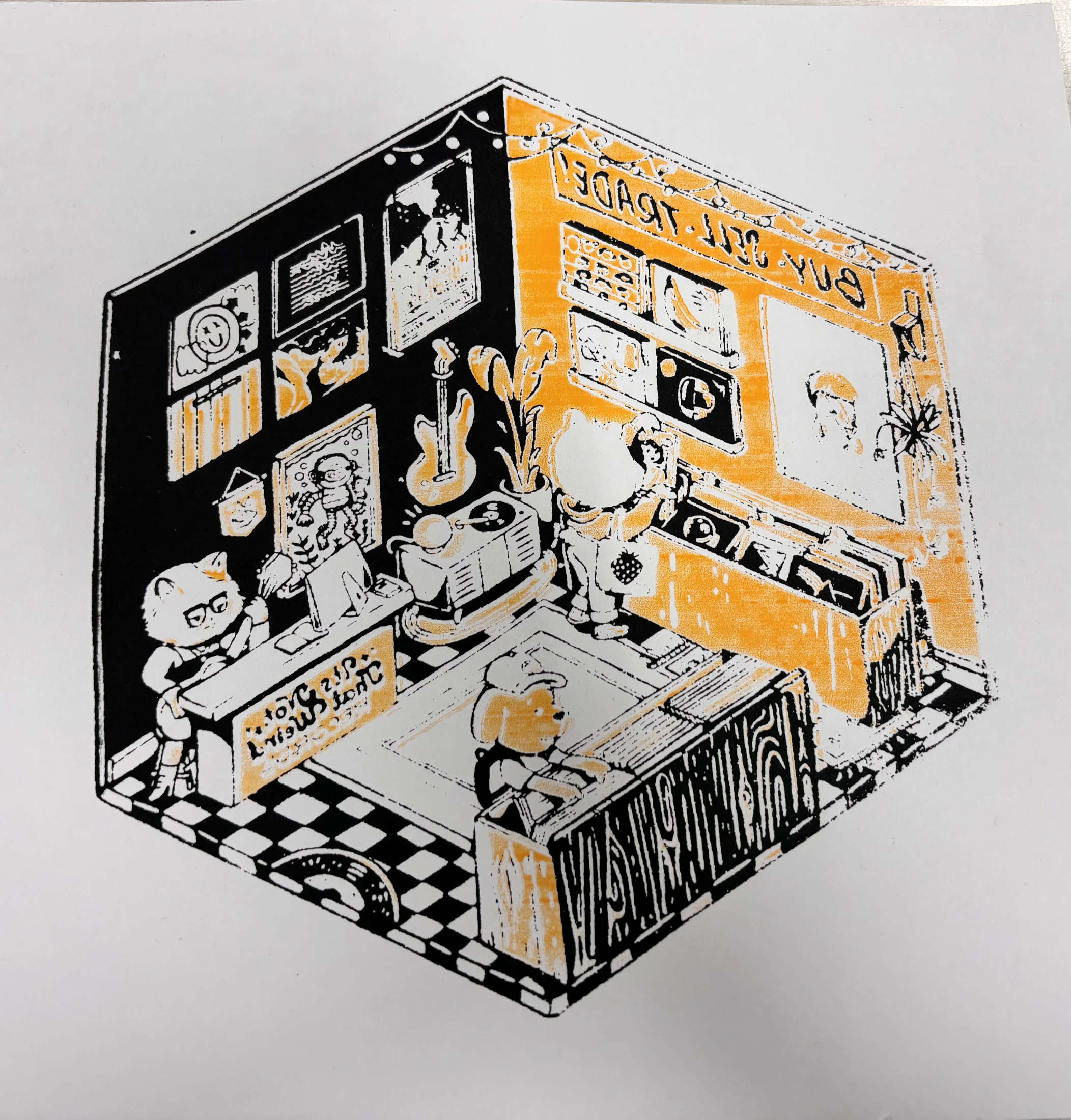 房间插画